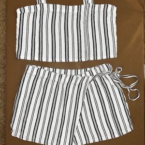 American Eagle Striped 2 piece set